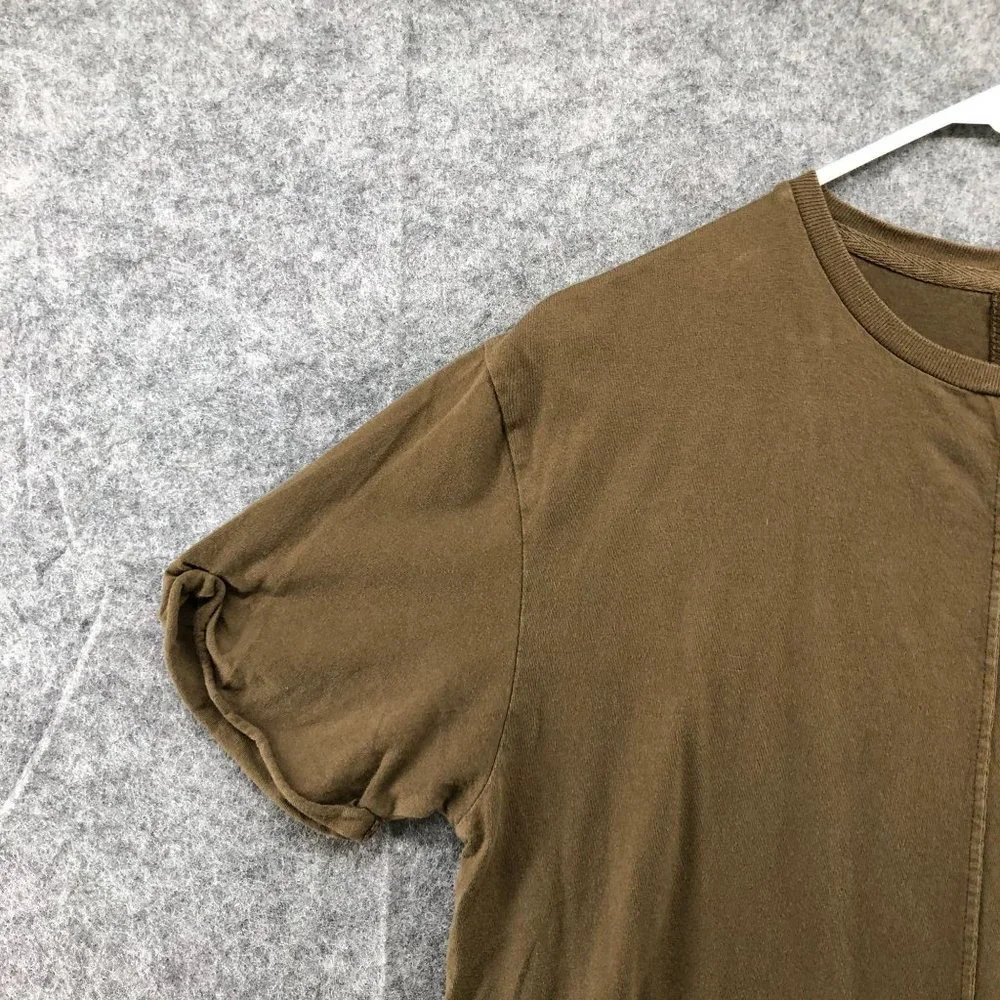 Urban Outfitters Modern Fit‎ T Shirt Mens XS Exposed Seam Brown Short Sleeve